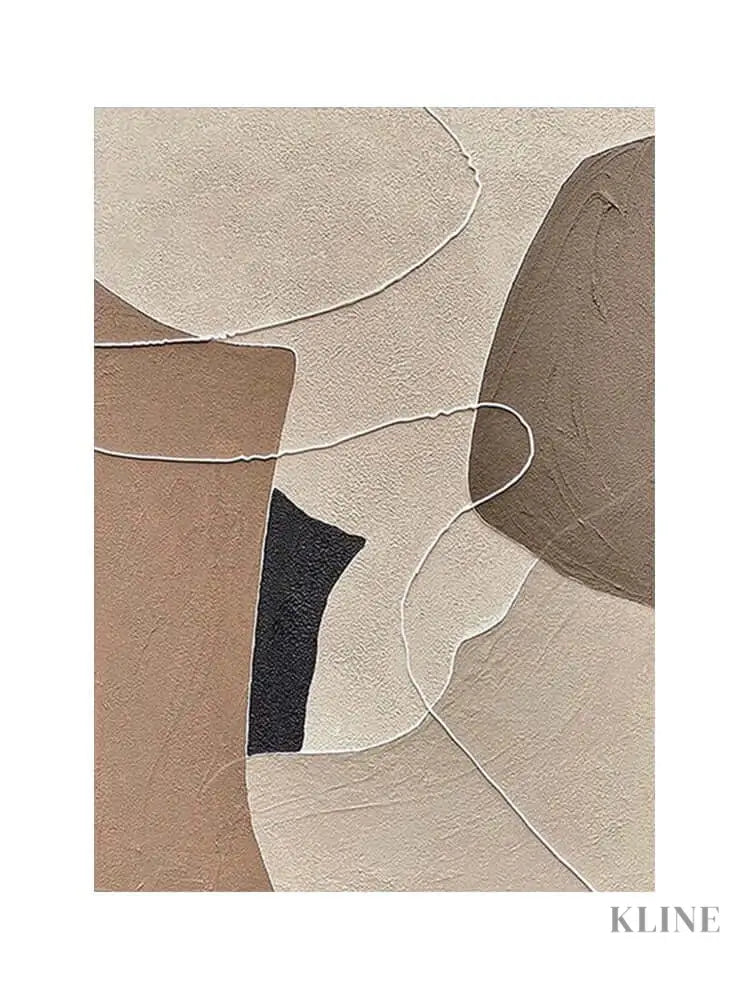 Neutral Zen Wall Art - Hand Painting