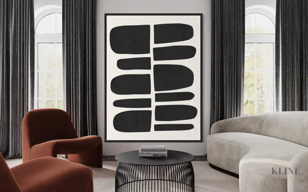 Neve - Hand Painting Mid Century Modern Art