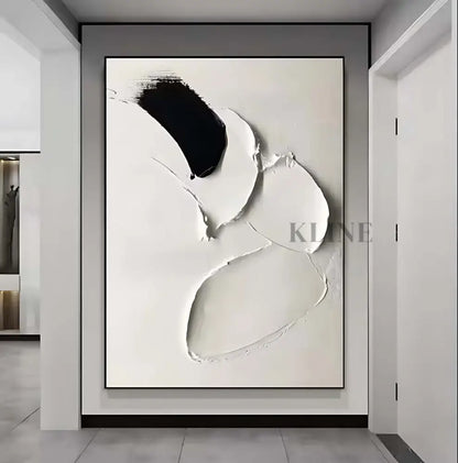 New Minimalism Textured Art - Hand Painting