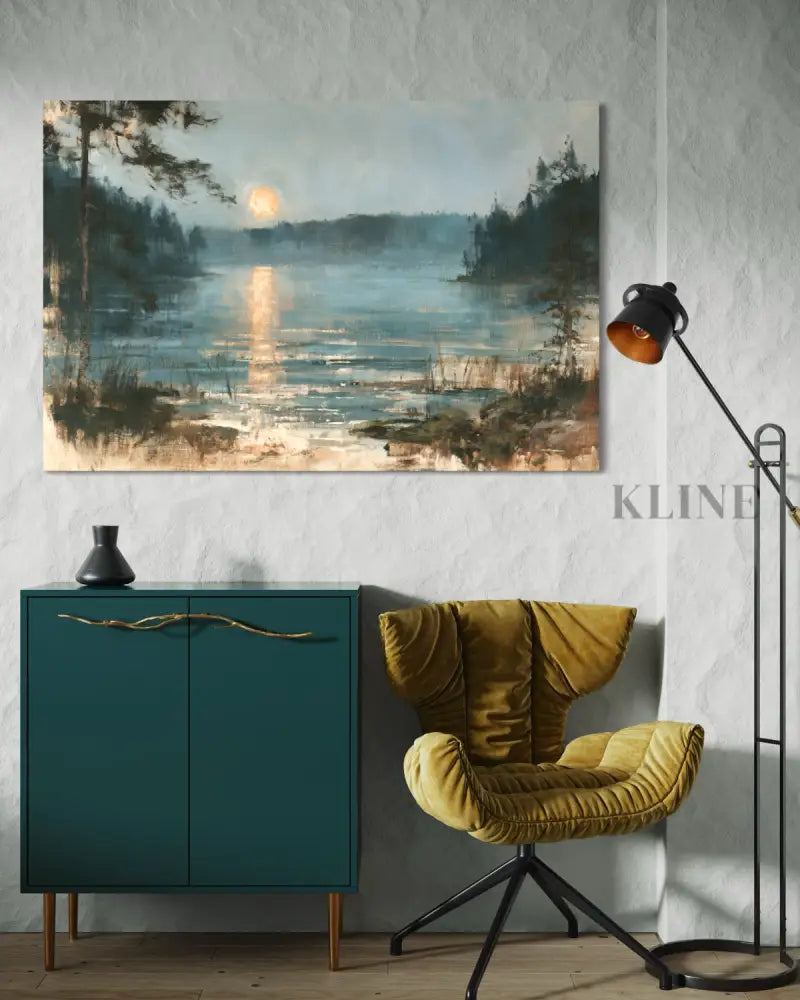Northern Moon - Hand Painting Sunset Paintings