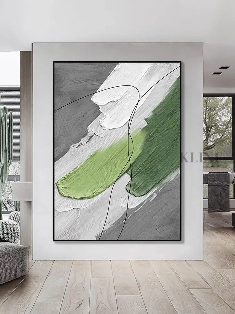 Oasis Textured Painting - Hand Painting