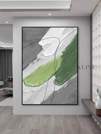 Oasis Textured Painting - Hand Painting