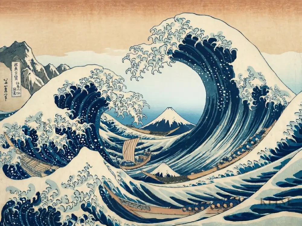 Ocean of Fuji - Hand Painting