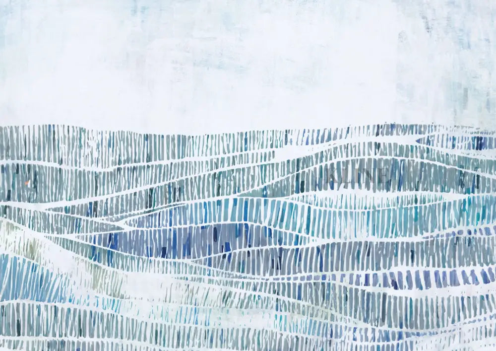 Ocean Waves - Hand Painting ラウンジウォールアート