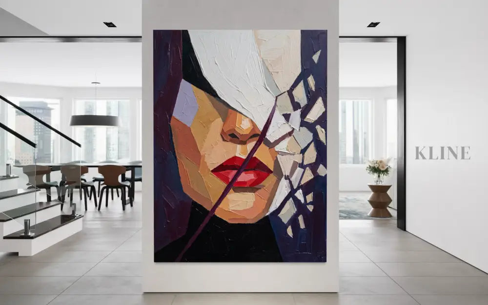 Odette - Hand Painting Vertical Wall Art & Paintings