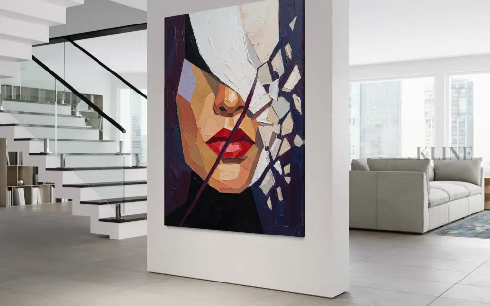 Odette - Hand Painting Vertical Wall Art & Paintings