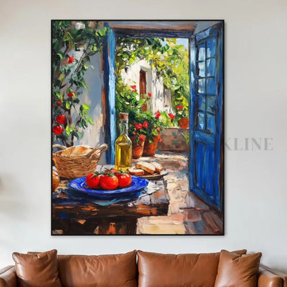 Olive Oil and Summer Light - Hand Painting