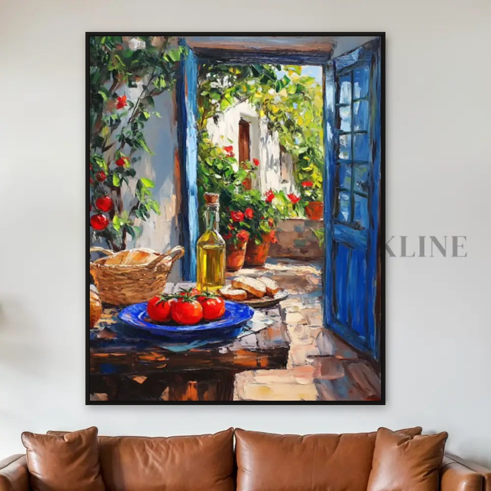 Olive Oil and Summer Light - Hand Painting