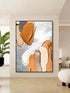 Orange and Brown Textured Wall Art - Hand Painting