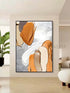 Orange and Brown Textured Wall Art - Hand Painting