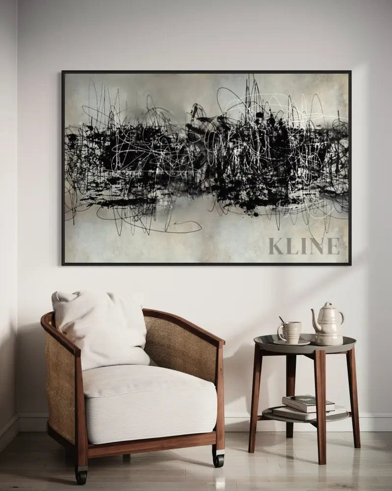 Out Of This World - Hand Painting Große Wandkunst