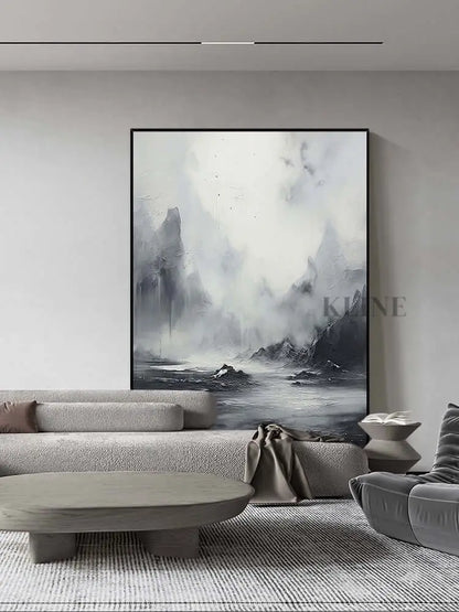 Overcast Wall Art - Hand Painting