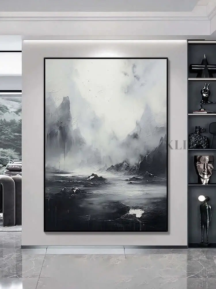 Overcast Wall Art - Hand Painting 