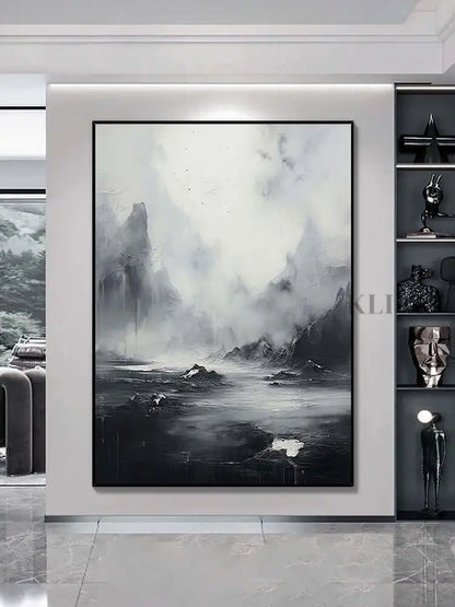 Overcast Wall Art - Hand Painting