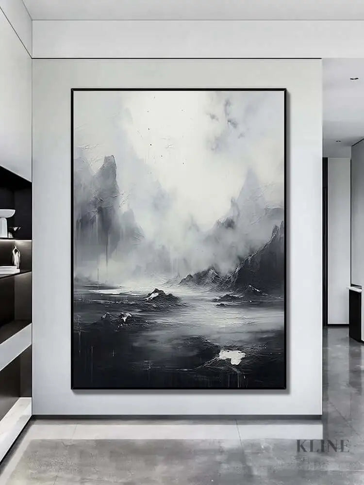 Overcast Wall Art - Hand Painting