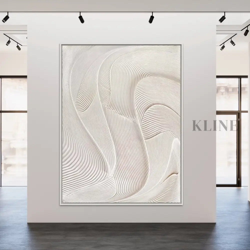 Painted Pathways - Hand Painting Art mural blanc
