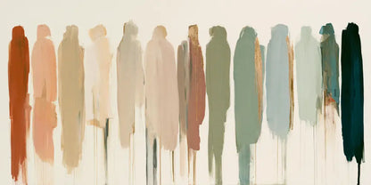 Panoramic Abstract Figures - Hand Painting