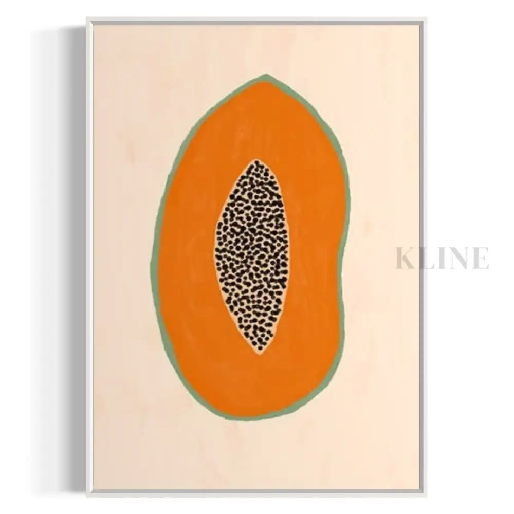 Papaya 2 - Hand Painting Camila Carini Argerich