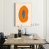 Papaya 2 - Rolled Canvas / 63x90cm / 25x35’’ - Hand Painting