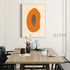 Papaya 2 - Rolled Canvas / 63x90cm / 25x35’’ - Hand Painting