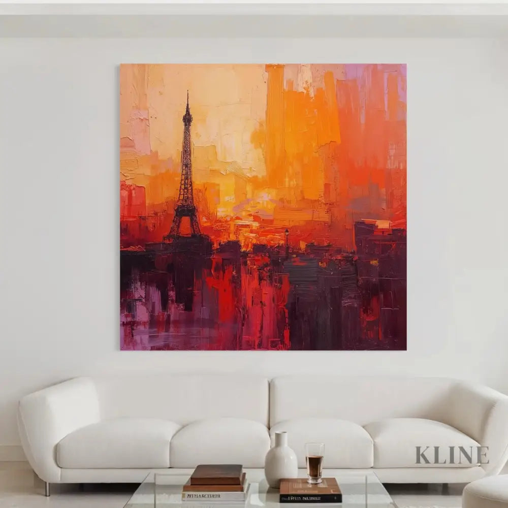 Paris in Flames - Hand Painting