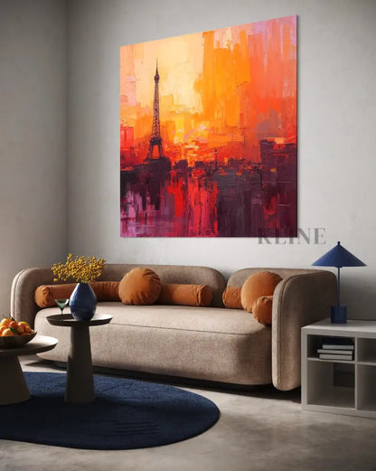 Paris in Flames - Hand Painting