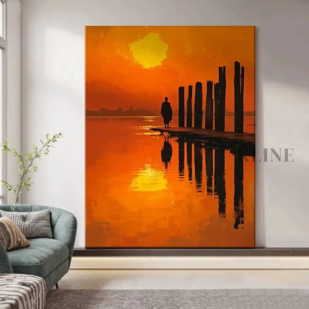 Passage of Calm - Hand Painting Grande arte da parete