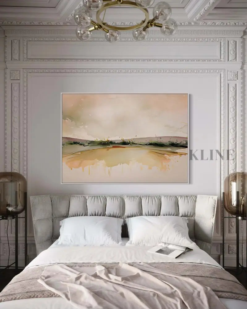 Pastel Highlands - Hand Painting Art mural rose