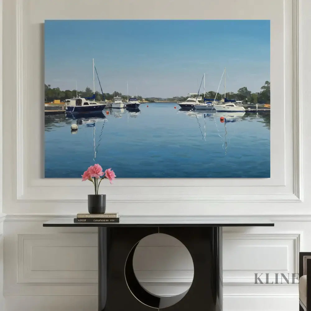 Peaceful Mooring - Hand Painting