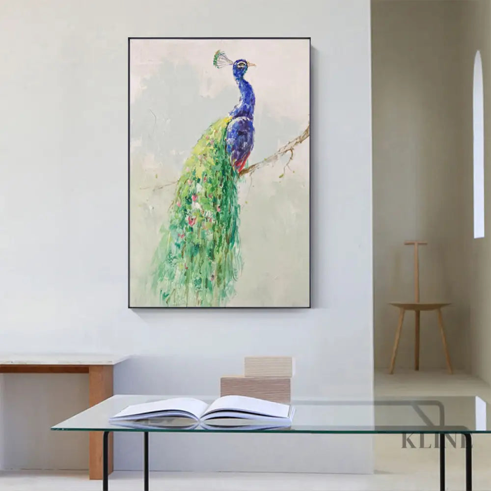Peacock - Kline Collective Hotel Paintings & Wall Decor