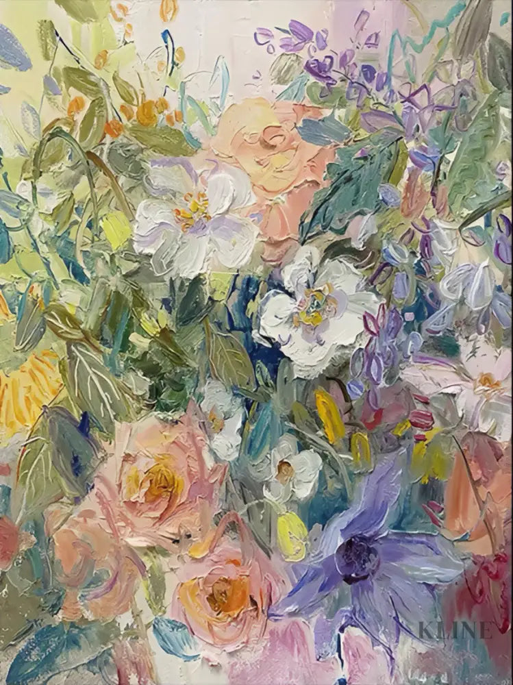 Petal Frenzy - Hand Painting