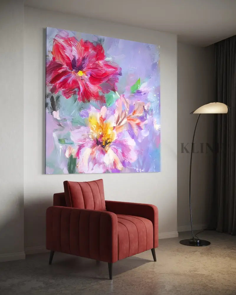 Petal Rhapsody - Hand Painting 