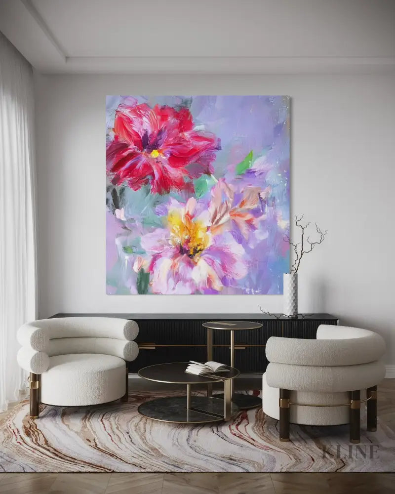 Petal Rhapsody - Hand Painting