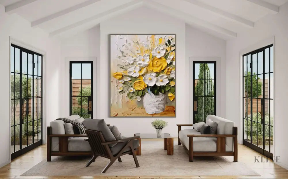 Hand-painted wall art titled & 