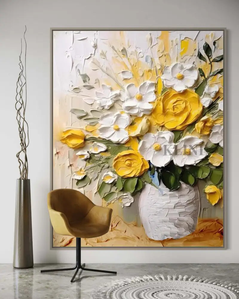 Hand-painted wall art & Arte de la pared del comedor
