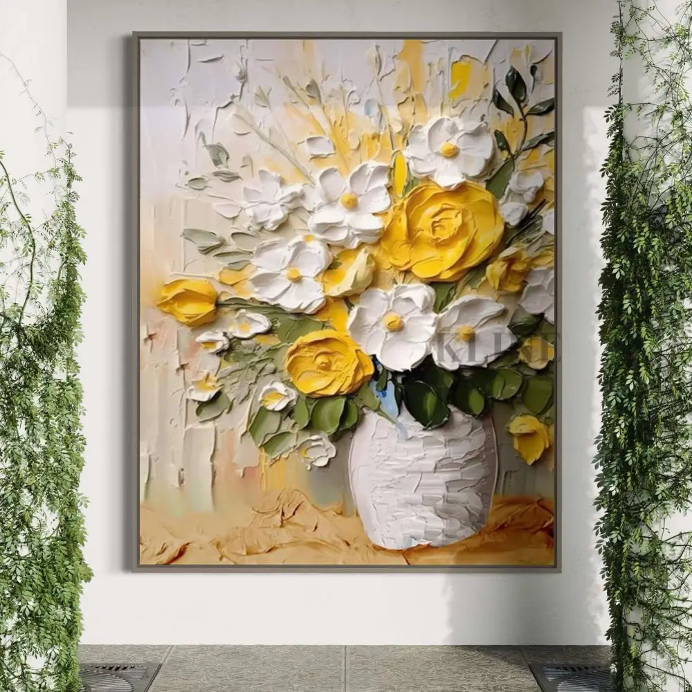 Hand-painted wall art & Arte de la pared del comedor
