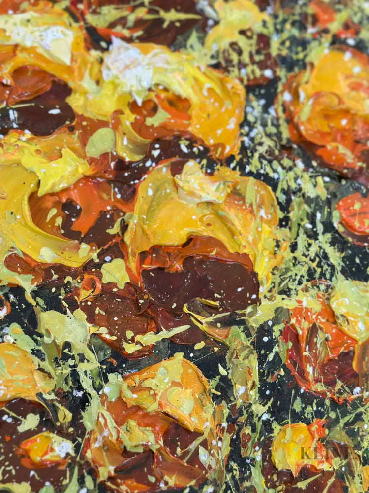 Petals of Sunshine - Hand Painting 