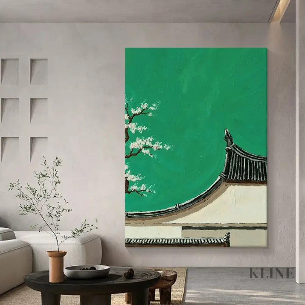 Petals Over Tiles - Hand Painting