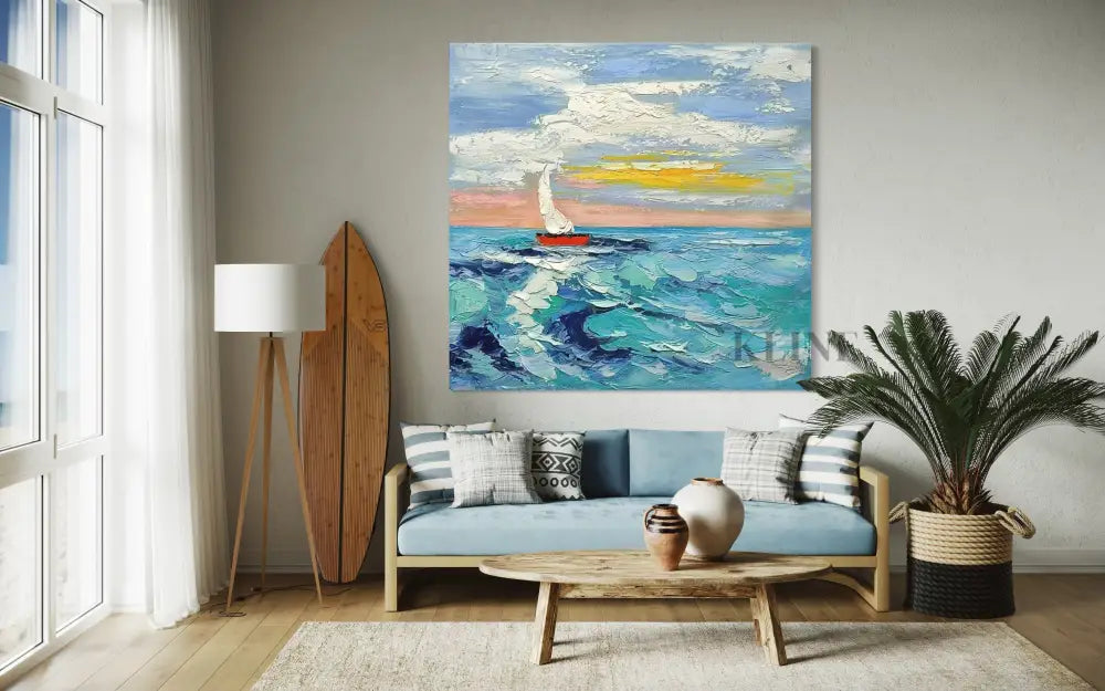 Phantom Shore - Hand Painting Wandkunst für das Esszimmer
