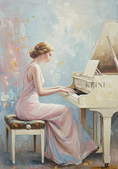 Pianist’s Reverie - Hand Painting