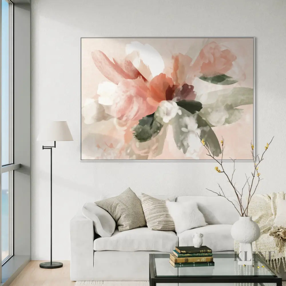 Pink Abstract Bouquet - Hand Painting
