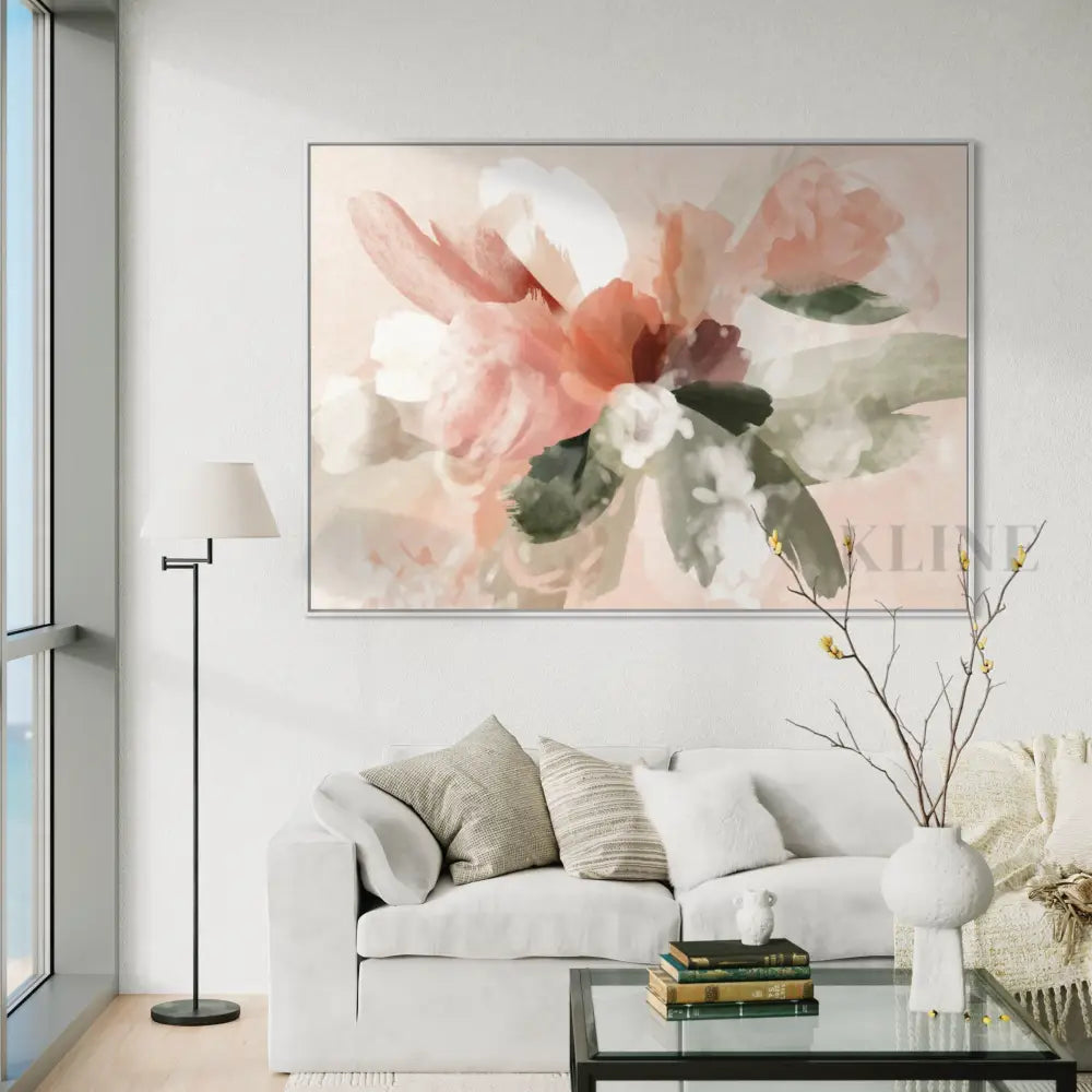Pink Abstract Bouquet - Hand Painting