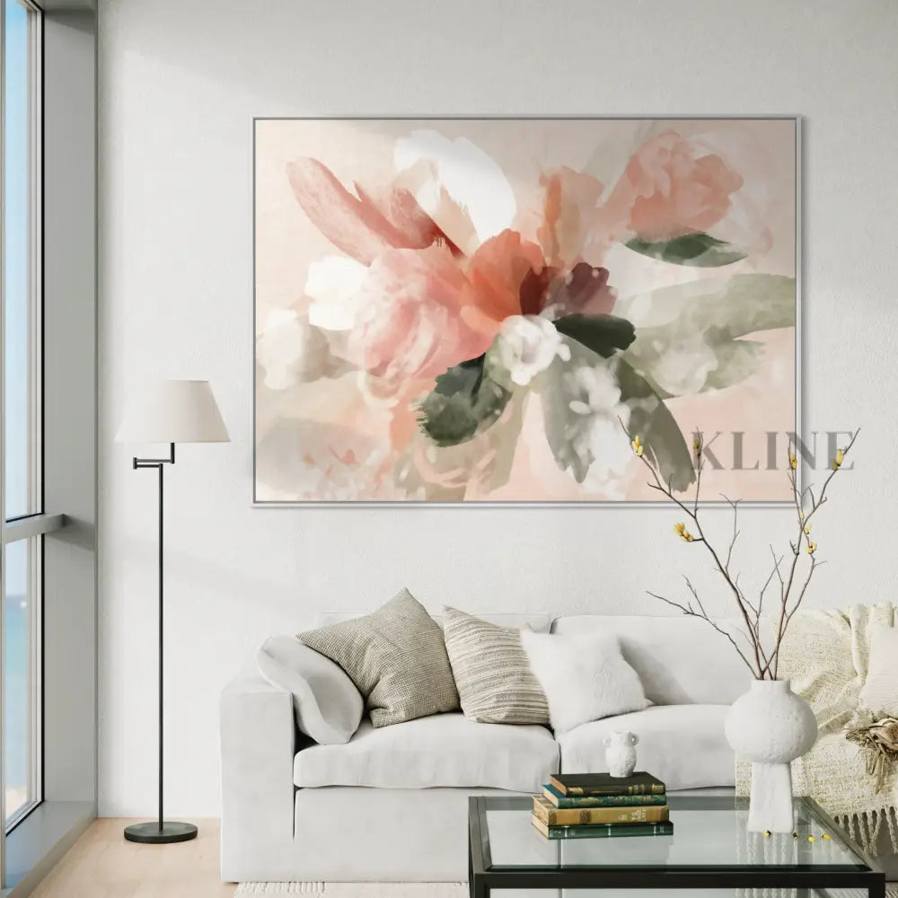Pink Abstract Bouquet - Hand Painting