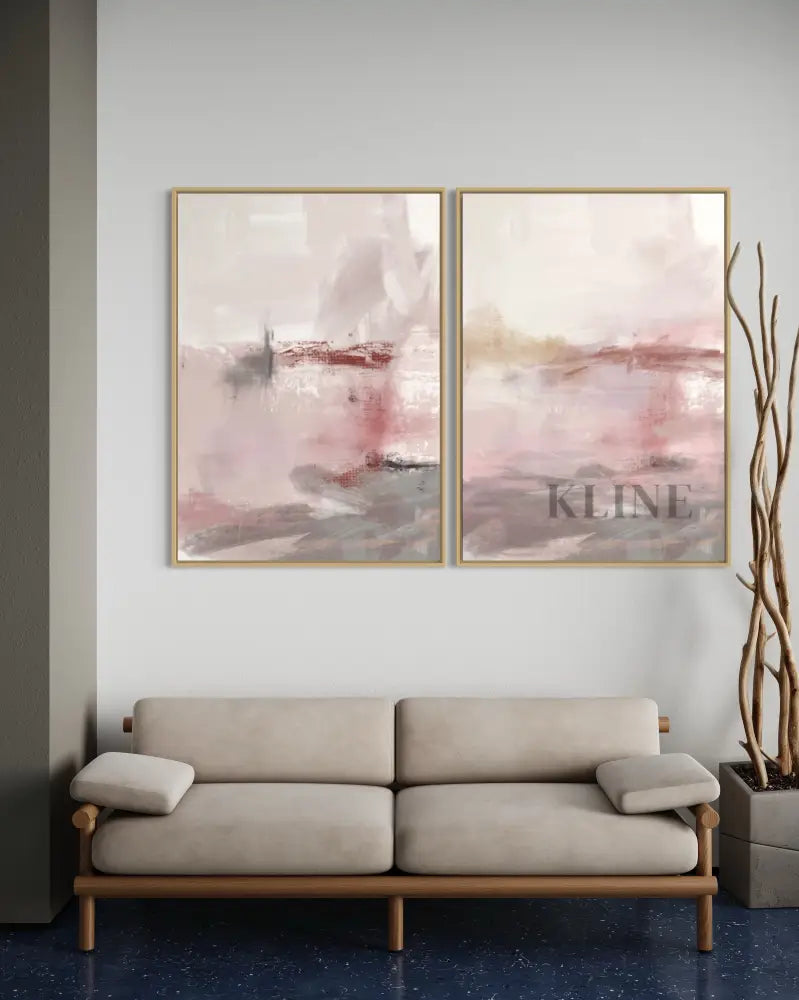 Pink acrylic - Hand Painting Grande arte da parete