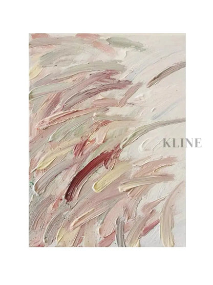 Pink Nature Textured Painting - Hand Painting