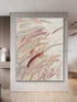 Pink Nature Textured Painting - Hand Painting