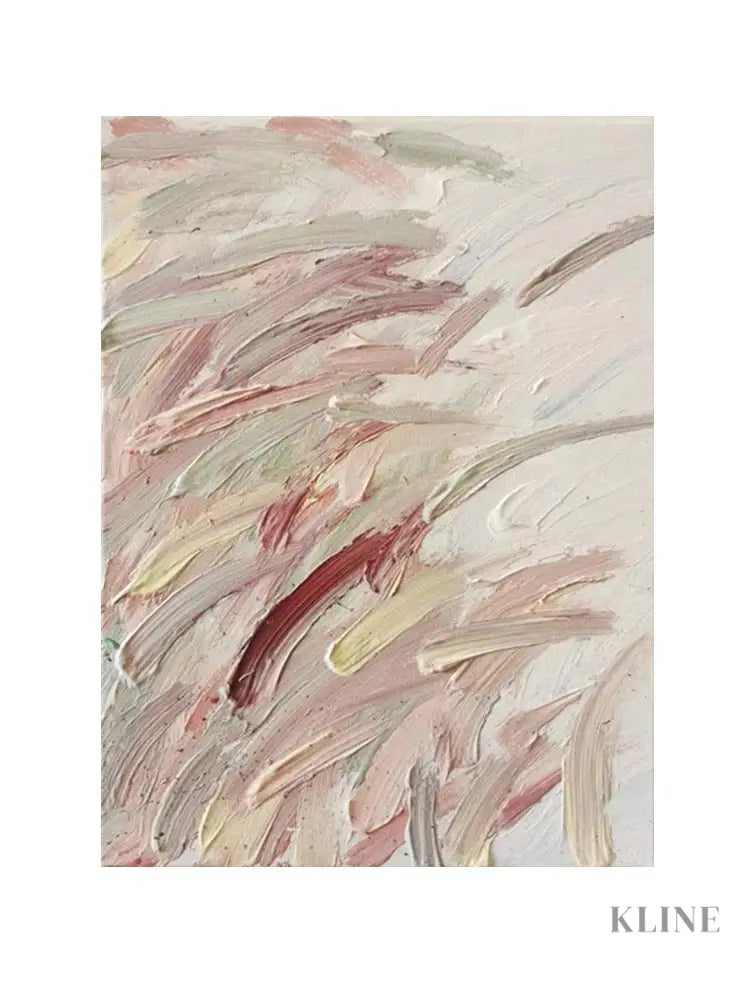 Pink Nature Textured Painting - Hand Painting 
