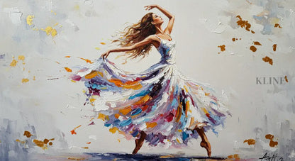 Pirouettes of Light - Hand Painting