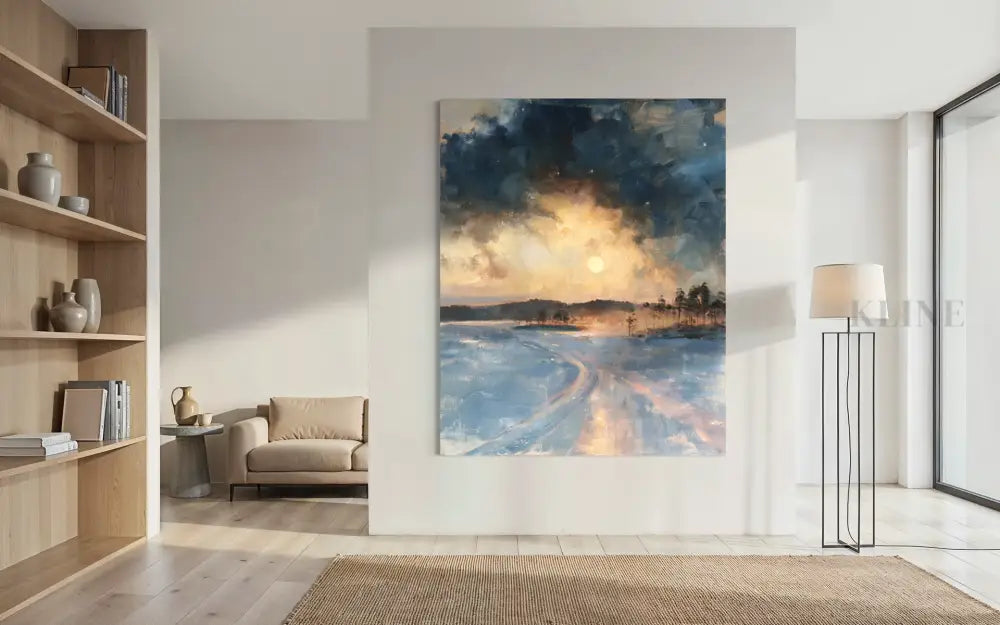 Pohjoinen Tie - Hand Painting