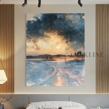 Pohjoinen Tie - Hand Painting